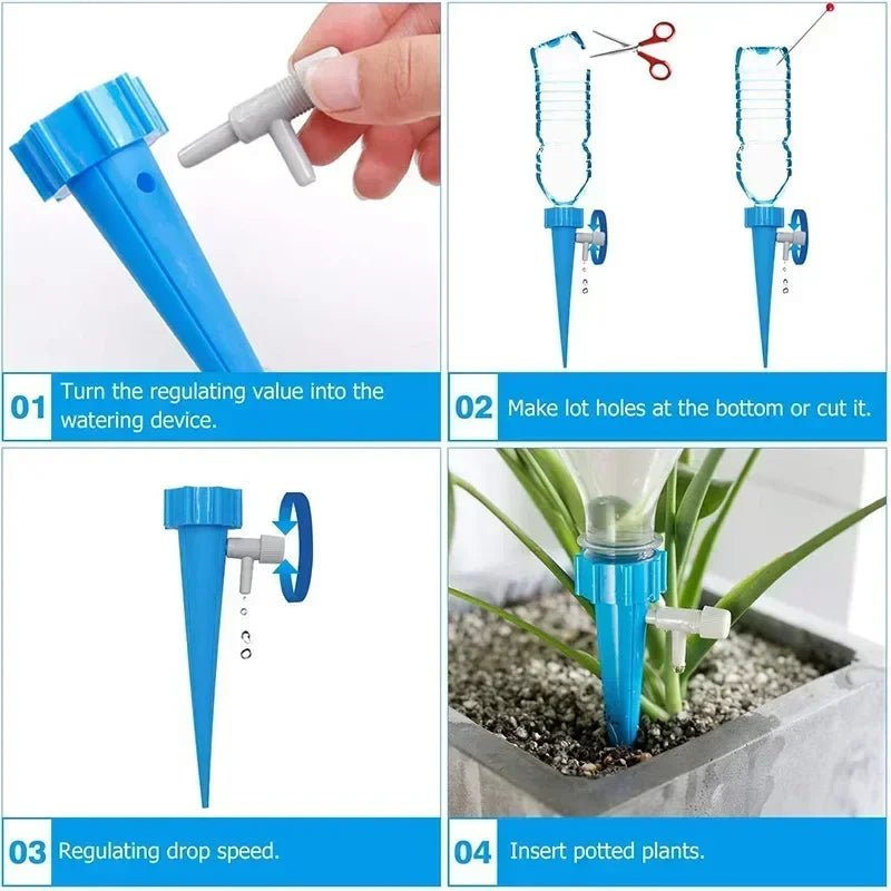 Automatic Drip Irrigation System Self Watering Adjustable for Flower Plants Greenhouse Garden Auto Water Dripper Device - Acyl.shop