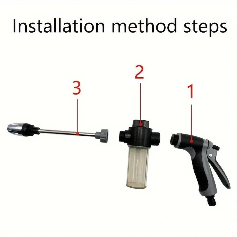 High Pressure Car Wash Water Gun Garden Water Pipe Nozzle, Multifunctional Watering Tool, Powerful Cleaning For Cars and Gardens - Acyl.shop