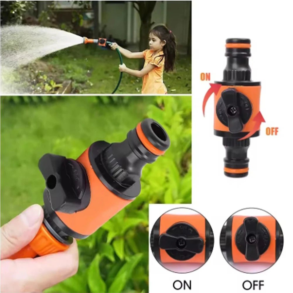 New 1PC/2PCS Garden Hose Shut Off Valve Tap Adapter Quick Joint Garden Sprays Sprinklers for Watering the Garden - Acyl.shop