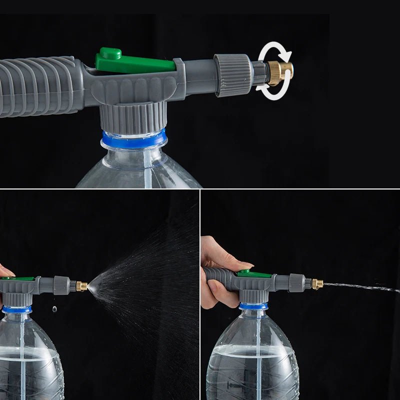 High Pressure Air Pump Manual Sprayer Adjustable Drink Bottle Spray Head Nozzle Garden Watering Tool Sprayer Agriculture Tools - Acyl.shop