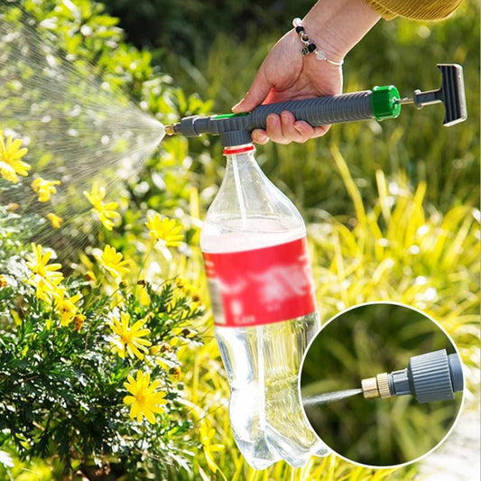 High Pressure Air Pump Manual Sprayer Adjustable Drink Bottle Spray Head Nozzle Garden Watering Tool Sprayer Agriculture Tools - Acyl.shop